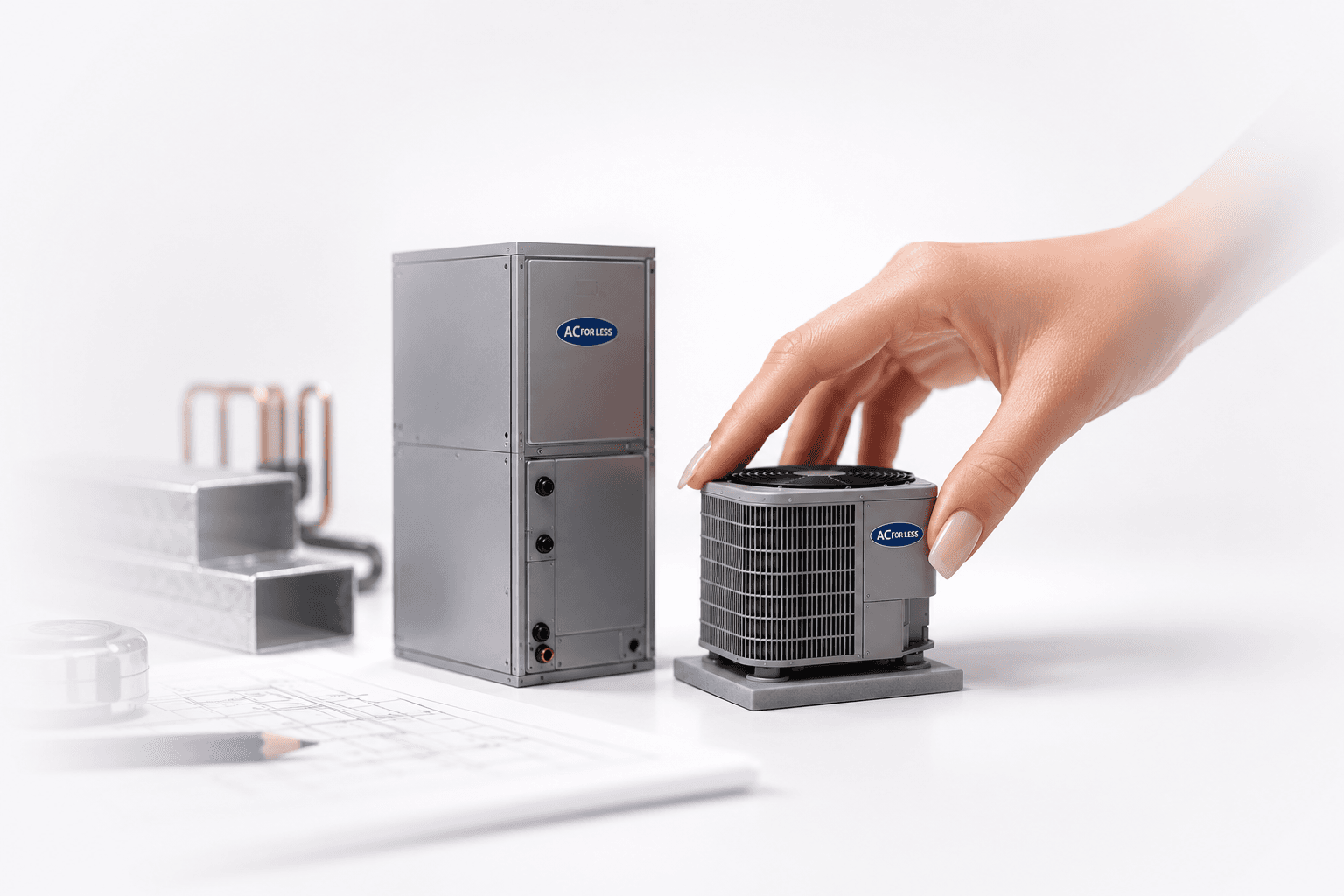 HVAC equipment package ready to build